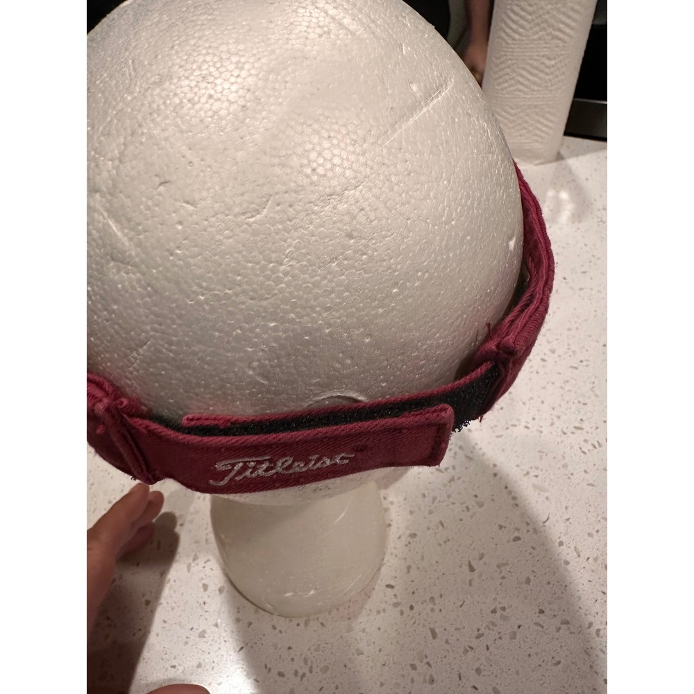 Vintage Titleist Alabama Crimson Tide Golf Visor Maroon Twins Enterprise Hat - Picture 3 of 6